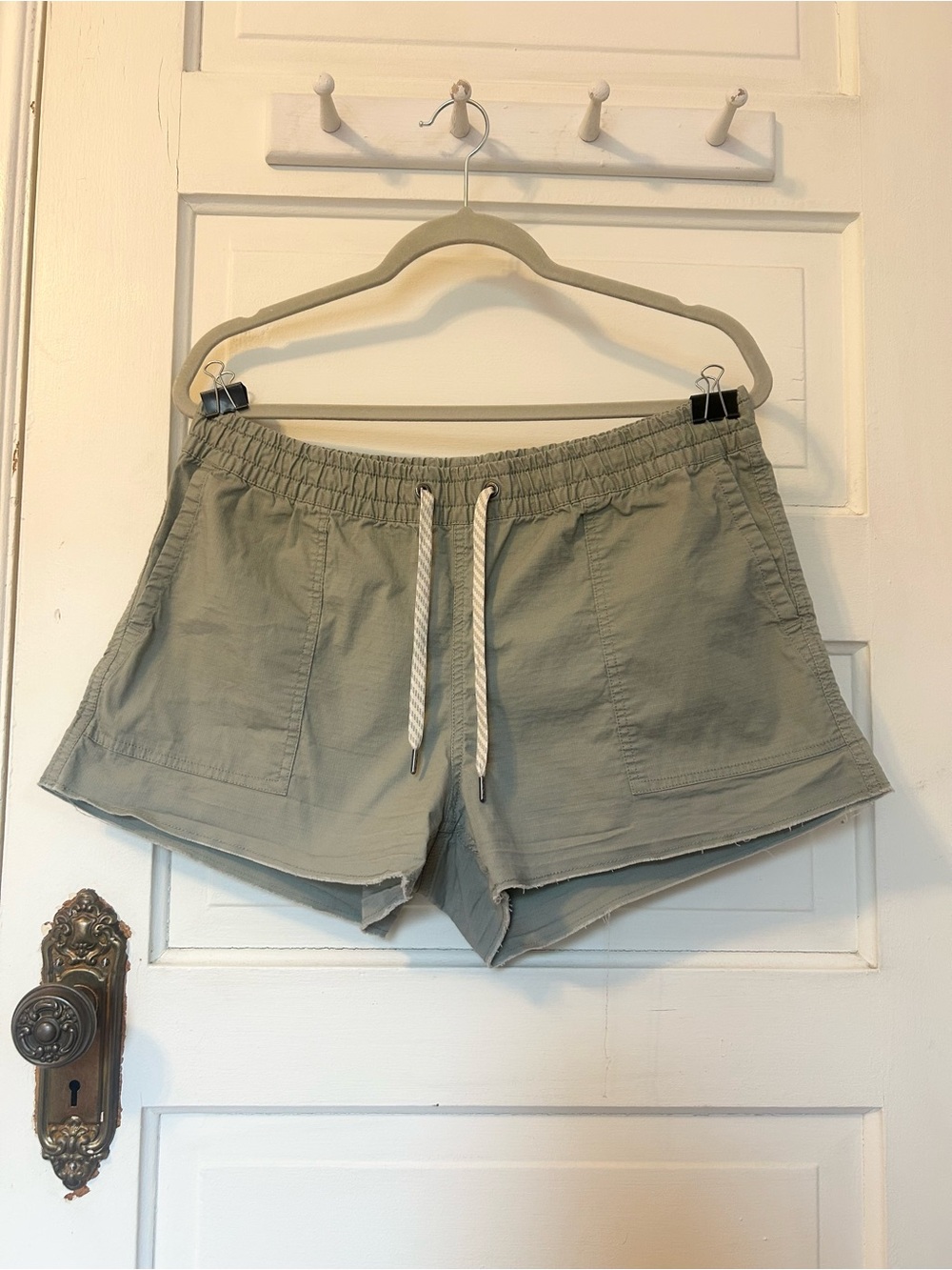 VUORI Vintage Ripstop Short Large Drawstring Utility Hike midrise organic cotton